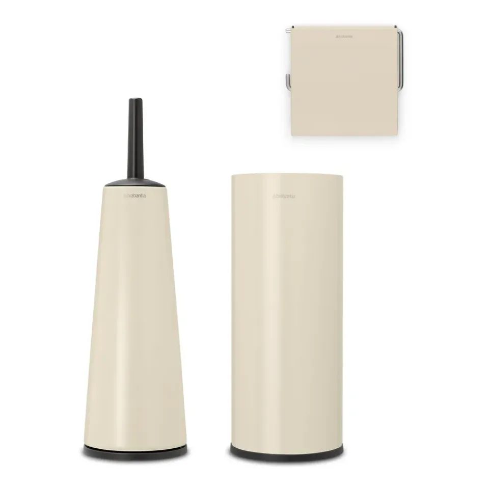 Brabantia Wc-Harjat^ReNew -kylpyhuonetarvikkeet 3 osaa, Soft Beige