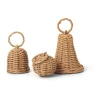 Ferm Living Joulukoristeet^Braided Bell Baubles joulukoriste 3-pakkaus, Natural