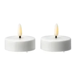 Scandi Essentials Led-Kynttilät^Bright lämpökynttilä LED Ø 5,8 cm 2-pakkaus, White