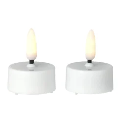 Scandi Essentials Led-Kynttilät^Bright lämpökynttilä LED Ø 3,8 cm 2-pakkaus, White