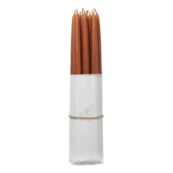 Broste Copenhagen Kynttilät^-antiikkikynttilä kastettu 10-pakkaus, Terracotta