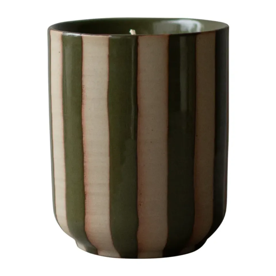 DBKD Tuoksukynttilät & Tuoksutikut^Burn tuoksukynttilä 60 h, Stripe green