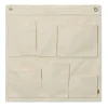Ferm Living Seinäkoristeet|Lastenhuoneen Sisustus^Canvas wall pockets seinäsäilytystuote, 70 x 70 cm