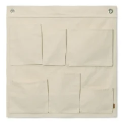 Ferm Living Seinäkoristeet|Lastenhuoneen Sisustus^Canvas wall pockets seinäsäilytystuote, 70 x 70 cm