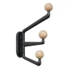 &Tradition Koukut & Vaateripustimet^Capture SC74 -koukku small 3-vartinen, Graphite-Oak