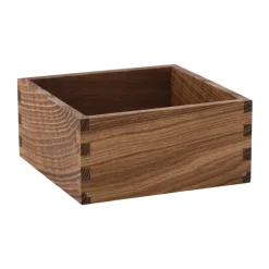 Scandi Living Laatikot & Rasiat^Carve säilytyslaatikko 15 cm, Tummaksi petsattu tammi