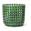 Ferm Living Säilytyskorit^Ceramic punottu kori Ø 23,5 cm, Emerald Green