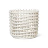Ferm Living Säilytyskorit^Ceramic punottu kori Ø 23,5 cm, Off white