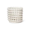 Ferm Living Säilytyskorit^Ceramic punottu kori Ø 16 cm, Off white