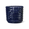 Ferm Living Säilytyskorit^Ceramic punottu kori Ø 23,5 cm, Sininen