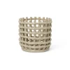 Ferm Living Säilytyskorit^Ceramic punottu kori Ø 16 cm, Cashmere