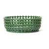 Ferm Living Koristekulhot^Ceramic punottu kulho, Emerald Green