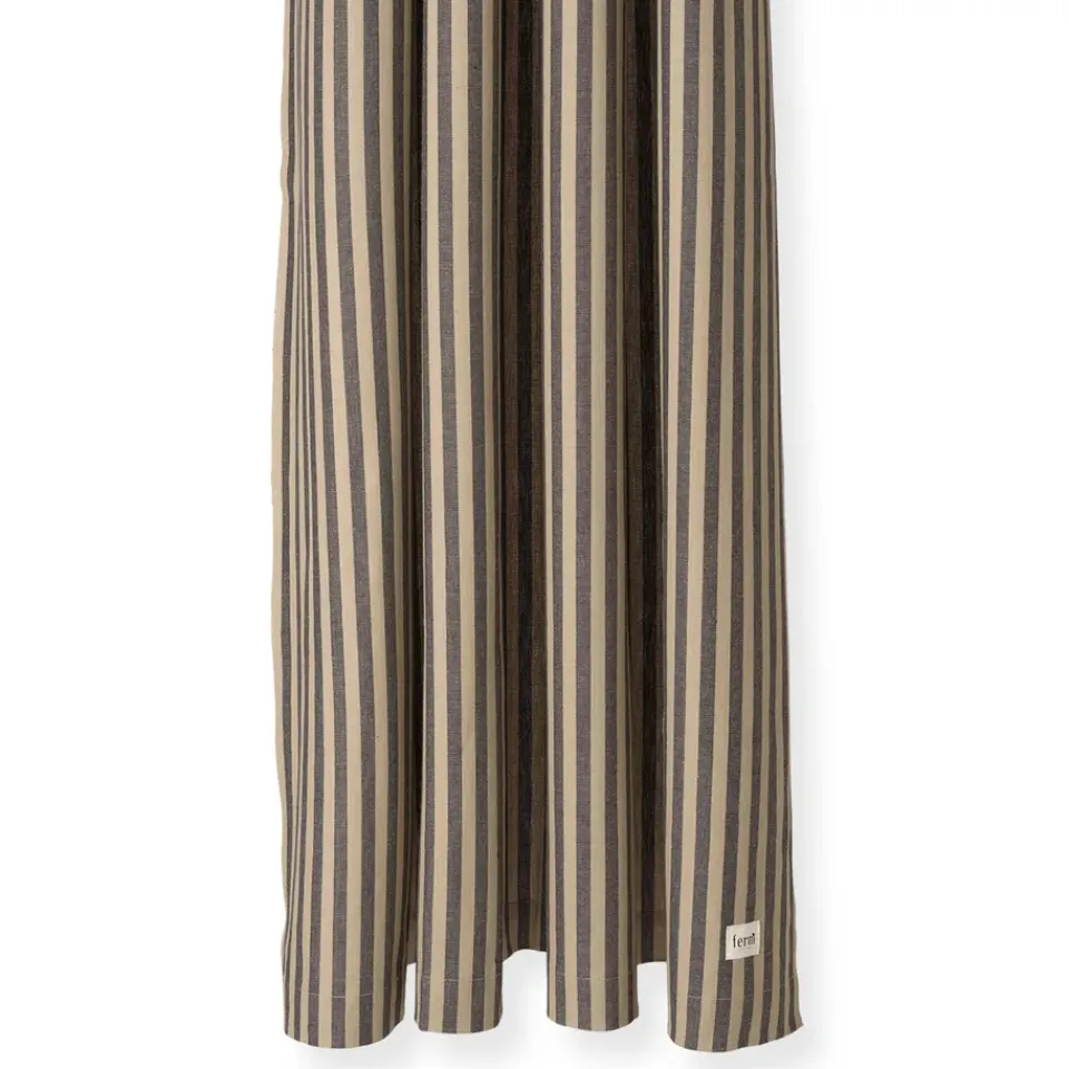 Ferm Living Suihkuverhot^Chambray suihkuverho, Sand-black