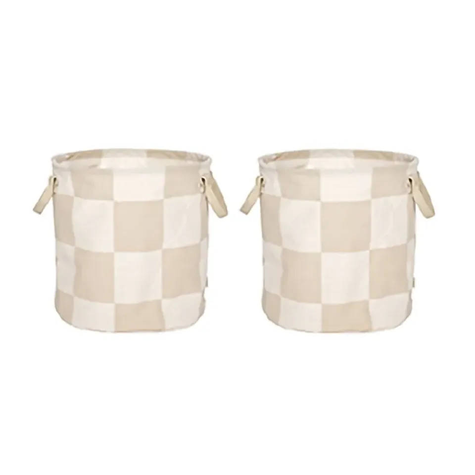 OYOY Säilytyskorit^Chess säilytyskorit medium 2-pack, Clay-offwhite