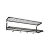 Essem Design Hattuhyllyt^Classic 650 -hattuhylly, Musta/kromi, 2 tasoa, 90 cm