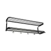 Essem Design Hattuhyllyt^Classic 650 -hattuhylly, Musta/musta, 2 tasoa, 100 cm