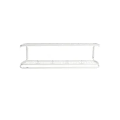 Essem Design Hattuhyllyt^Classic 650 -hattuhylly, Valkoinen/valkoinen, 2 tasoa, 100 cm