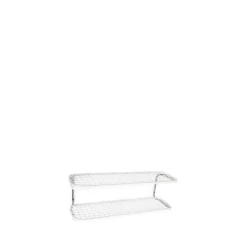 Essem Design Kenkähyllyt^Classic 650 -kenkähylly, Valkoinen/kromi, 2 tasoa, 50 cm