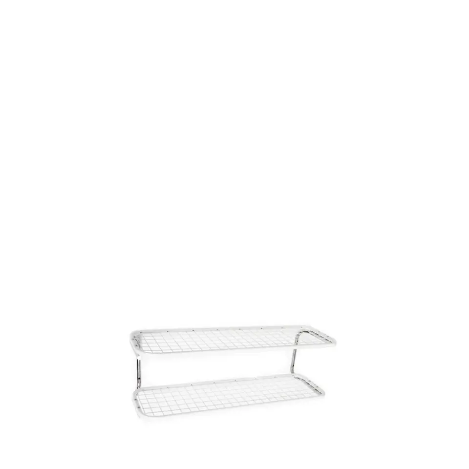 Essem Design Kenkähyllyt^Classic 650 -kenkähylly, Valkoinen/kromi, 2 tasoa, 60 cm