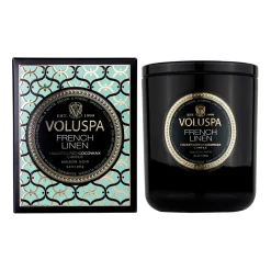 Voluspa Tuoksukynttilät & Tuoksutikut^Classic Maison Noir tuoksukynttilä 60 tuntia, French Linen