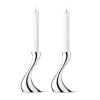Georg Jensen Kynttilänjalat & Kyntteliköt^Cobra kynttilänjalka 2 kpl, Pieni, 16 cm