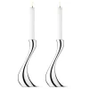 Georg Jensen Kynttilänjalat & Kyntteliköt^Cobra kynttilänjalka 2 kpl, iso, 24 cm