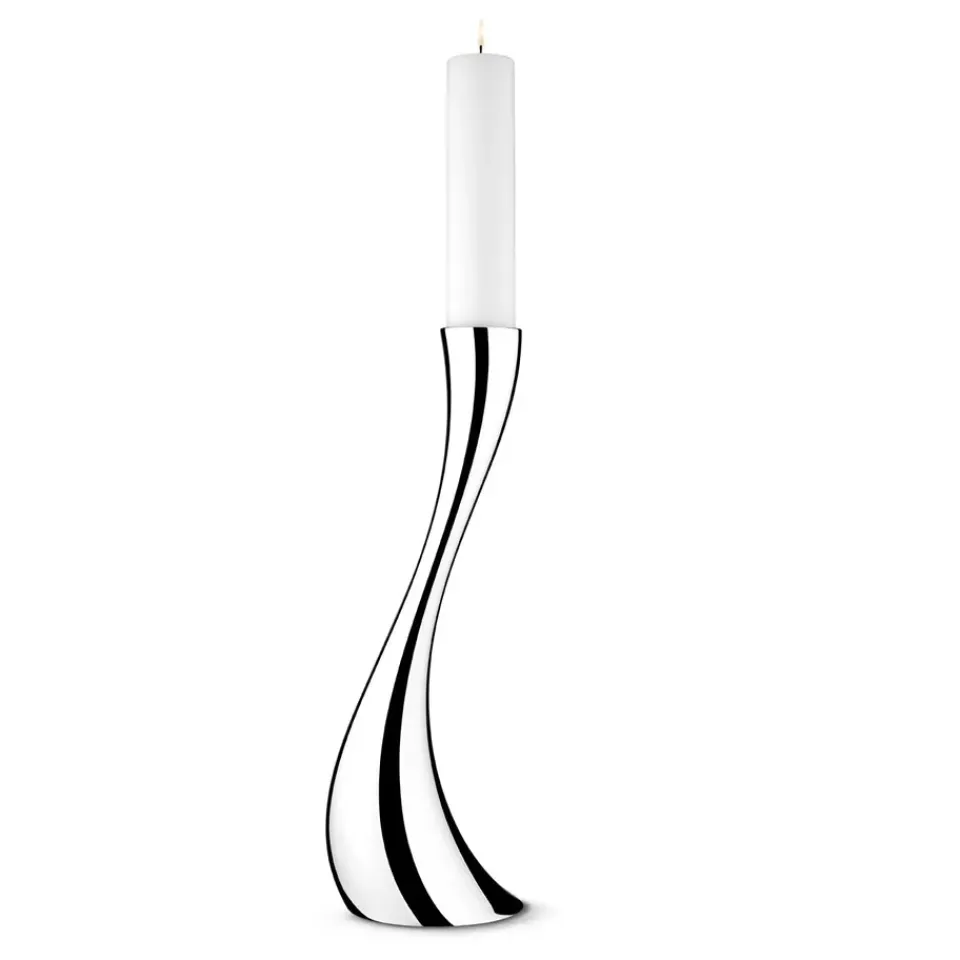 Georg Jensen Kynttilänjalat & Kyntteliköt^Cobra lattiakynttilänjalka, keskikokoinen, 50 cm