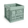 HAY Lastenhuoneen Säilytys|Laatikot & Rasiat^Colour Crate Cube 29.5x29.5 cm, Sage green