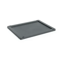 HAY Säilytyskorit^Colour Crate kansi plastic medium, Charcoal