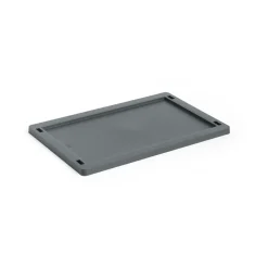 HAY Säilytyskorit^Colour Crate kansi plastic small, Charcoal