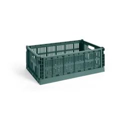 HAY Säilytyskorit^Colour Crate L 34,5 x 53 cm, Dark green