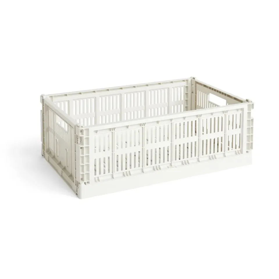 HAY Säilytyskorit^Colour Crate L 34,5 x 53 cm, Off-white