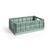 HAY Säilytyskorit^Colour Crate L 34,5 x 53 cm, Sage green