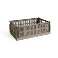 HAY Säilytyskorit^Colour Crate L 34,5 x 53 cm, Warm grey
