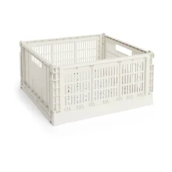HAY Laatikot & Rasiat^Colour Crate L Square 42x42 cm, Off white