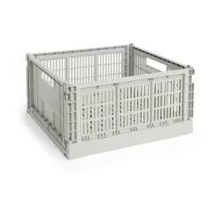 HAY Laatikot & Rasiat^Colour Crate L Square 42x42 cm, Grey