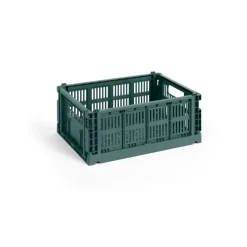HAY Säilytyskorit^Colour Crate M 26,5 x 34,5 cm, Dark green