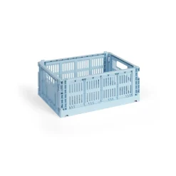 HAY Säilytyskorit^Colour Crate M 26,5 x 34,5 cm, Soft blue