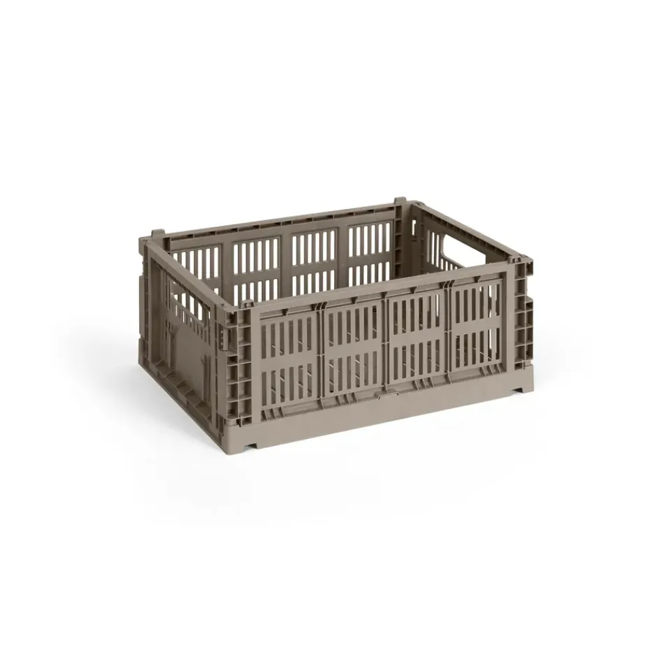 HAY Säilytyskorit^Colour Crate M 26,5 x 34,5 cm, Warm grey