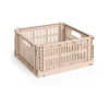 HAY Laatikot & Rasiat^Colour Crate M Square 29.5x29.5 cm, Powder