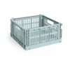 HAY Laatikot & Rasiat^Colour Crate M Square 29.5x29.5 cm, Dusty blue