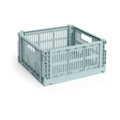 HAY Laatikot & Rasiat^Colour Crate M Square 29.5x29.5 cm, Dusty blue