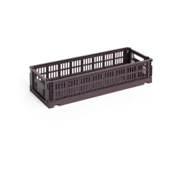HAY Laatikot & Rasiat^Colour Crate Mini Oblong 13x34,5 cm, Bordeaux
