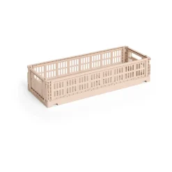 HAY Laatikot & Rasiat^Colour Crate Mini Oblong 13x34,5 cm, Powder