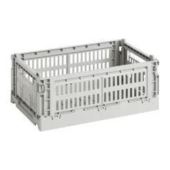 HAY Säilytyskorit^Colour Crate S 17 x 26,5 cm, Light grey