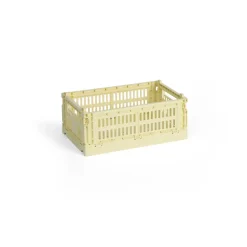 HAY Laatikot & Rasiat^Colour Crate S 17x26,5 cm, Light yellow