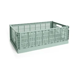 HAY Laatikot & Rasiat^Colour Crate XL 42x68 cm, Sage green