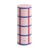 HAY Kynttilät^Column Candle -pöytäkynttilä medium 20 cm, Light pink-red-bordeaux-dark blue