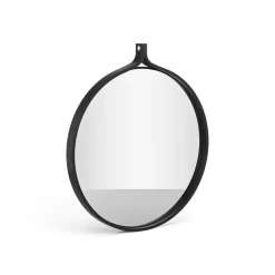 Swedese Pyöreät Peilit|Seinäpeilit^Comma Peili pyöreä Ø 52 cm, Saarni mustaksi petsattu