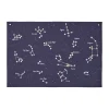 Ferm Living Seinäkoristeet^Constellation tekstiilikartta, Tummansininen, 70x100 cm